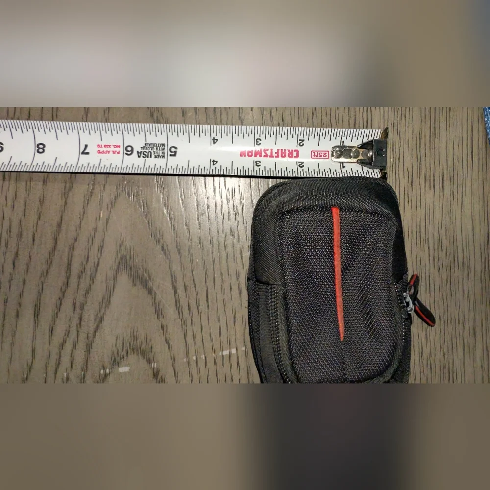 Black and Red Compact Men's Bag